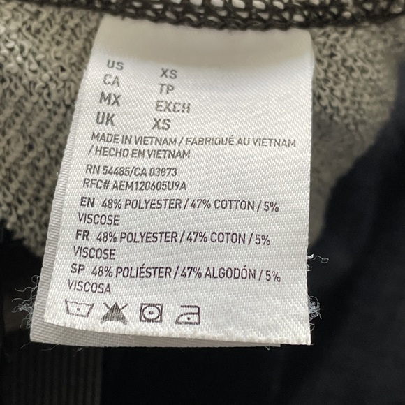 American Eagle jogger dark grey with fleck elastic waist with tie string Sz XS - Picture 6 of 6